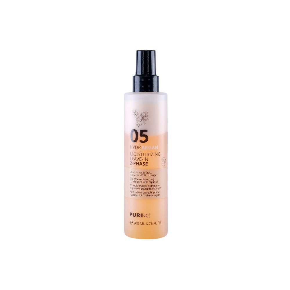 Puring 05 HydrArgan Normal ve Kuru Saçlar için Argan Yağlı İki Fazlı Dolaşıklık Açıcı Fön Suyu 200ml