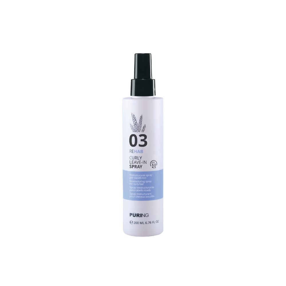 Puring 03 Rehab Kıvırcık Saçlar için İpek ve Buğday Proteinli Bukle Belirginleştirici Saç Spreyi 200ml