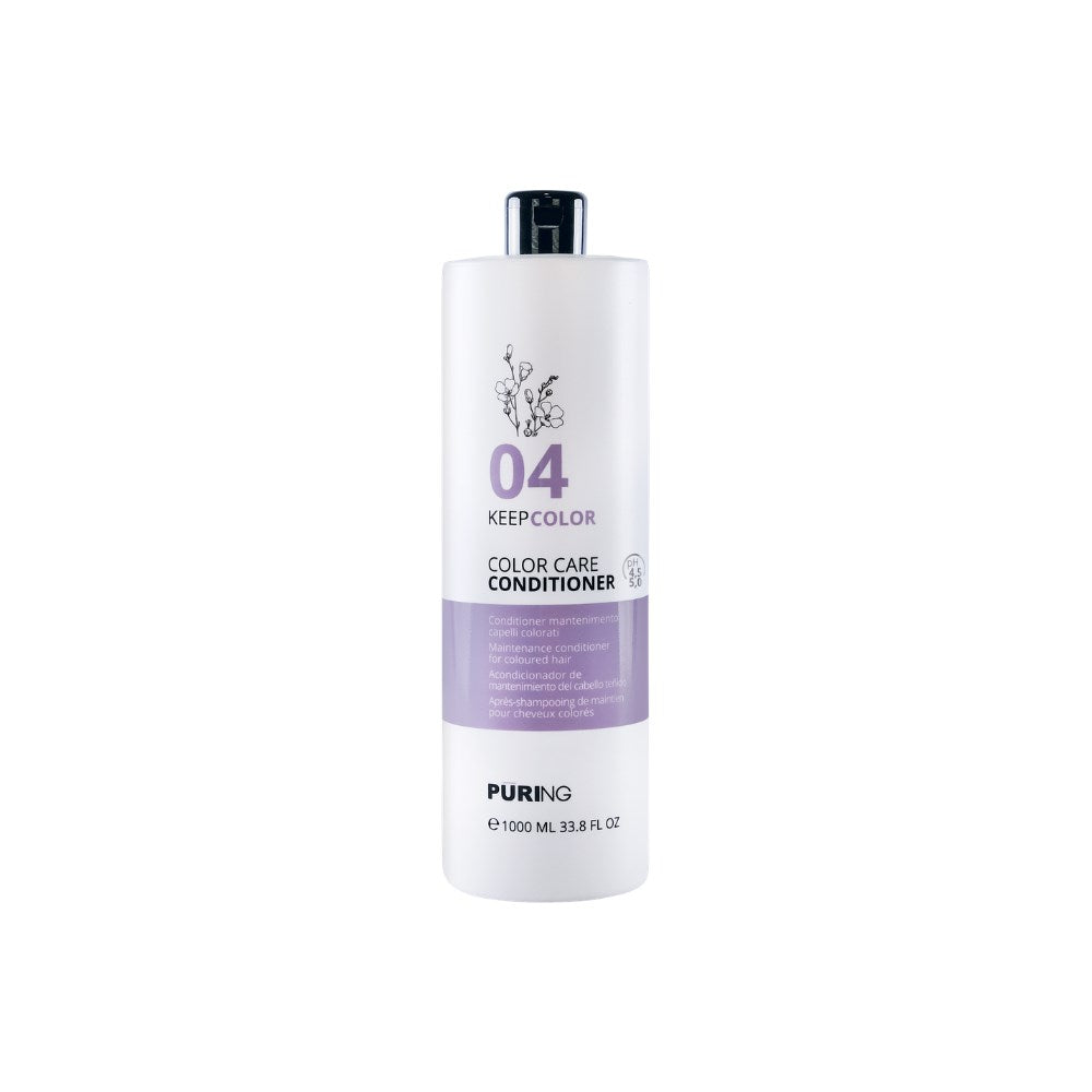 Puring 04 KeepColor Boyalı Saçlar için Keten Tohumu Yağı ve E Vitaminli Renk Koruyucu Saç Kremi 1000ml