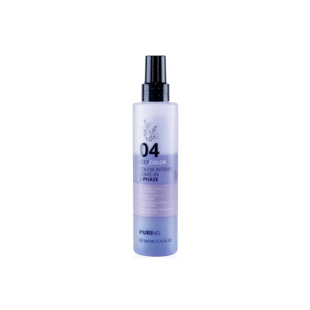 Puring 04 KeepColor Boyalı Saçlar için İki Fazlı Renk Koruyucu Dolaşıklık Açıcı Fön Suyu 200ml