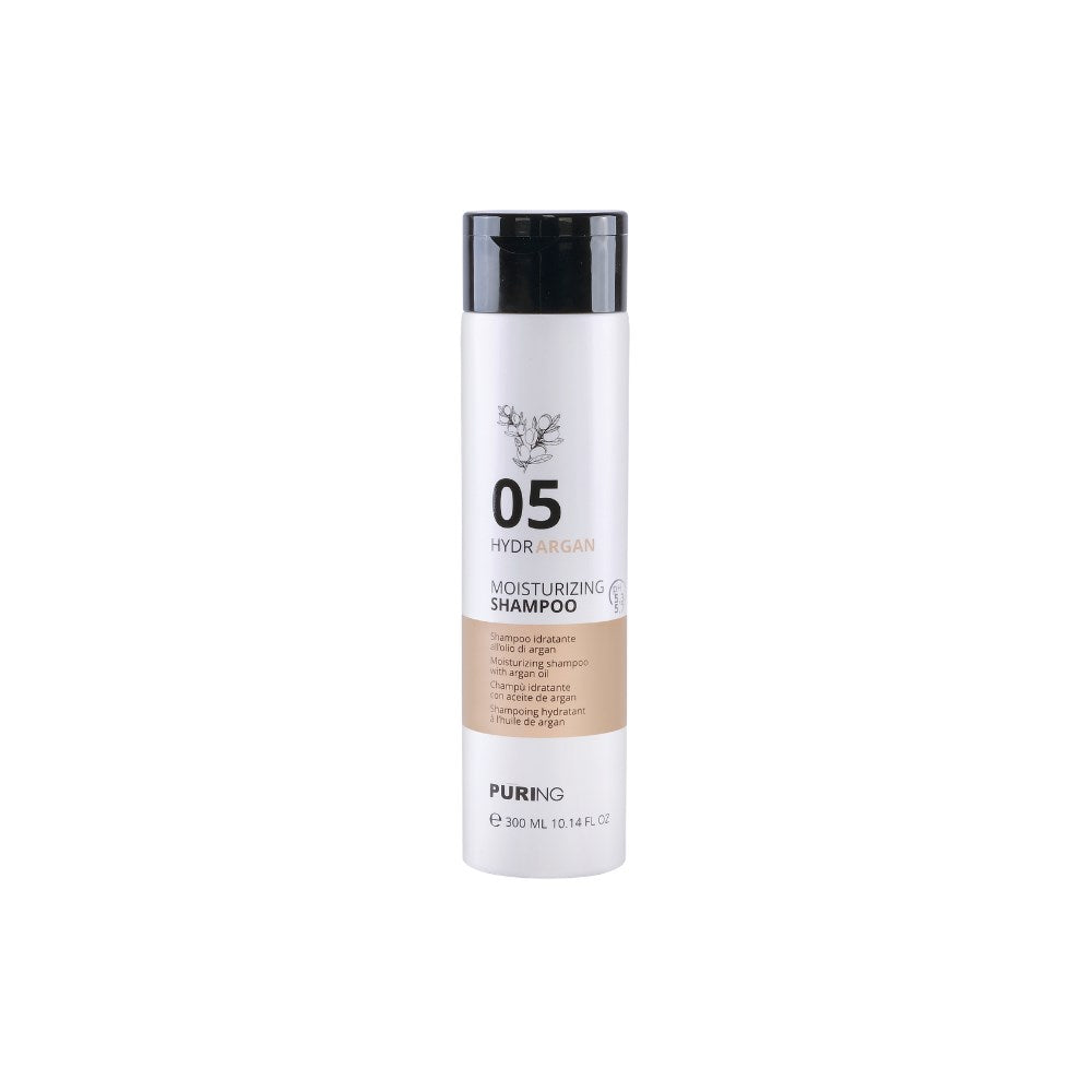 Puring 05 HydrArgan Normal ve Kuru Saçlar için Argan ve Keten Tohumu Yağlı Nemlendirici Şampuan 300ml