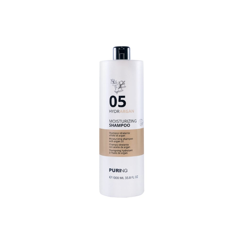Puring 05 HydrArgan Normal ve Kuru Saçlar için Argan ve Keten Tohumu Yağlı Nemlendirici Şampuan 1000ml