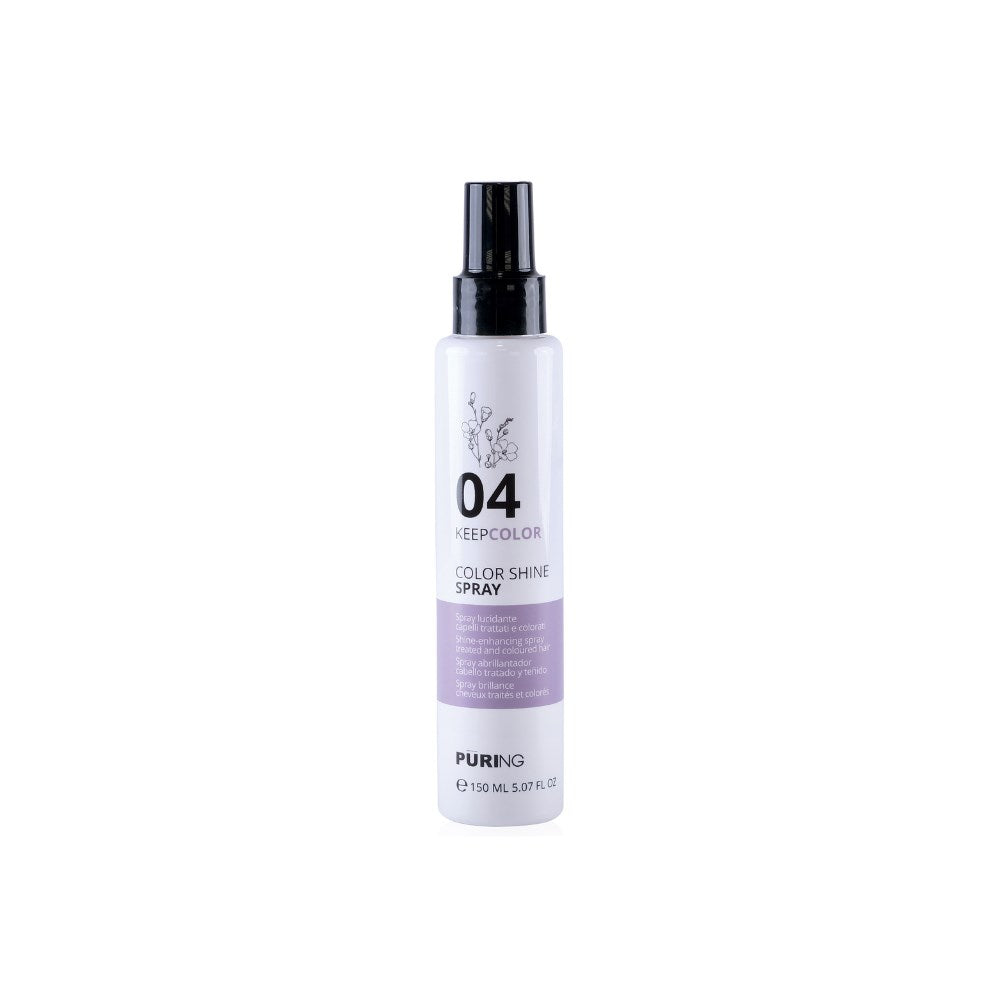 Puring 04 KeepColor Boyalı Saçlar için Keten Tohumu ve E Vitaminli Saç Parlatıcı Sprey 150ml