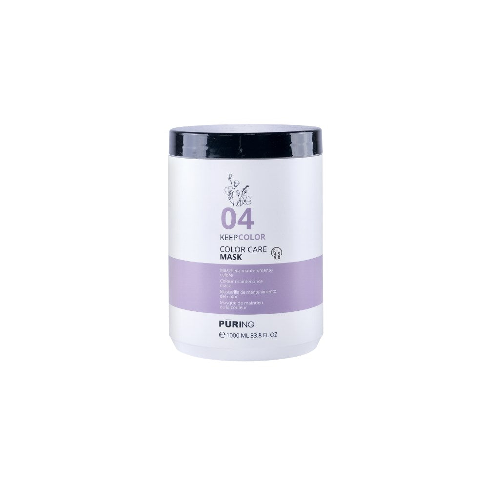 Puring 04 KeepColor Boyalı Saçlar için Keten Tohumu ve E Vitaminli Renk Koruyucu Saç Maskesi 1000ml