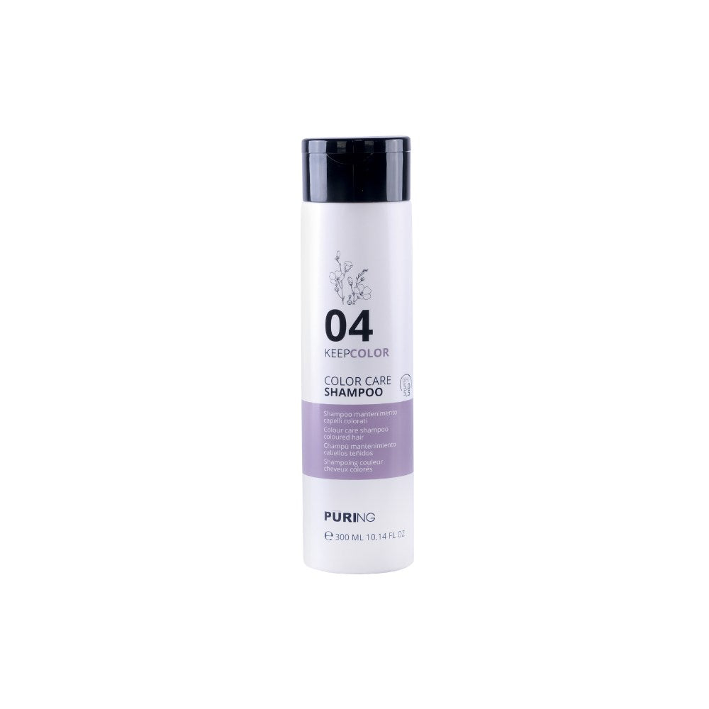 Puring 04 KeepColor Boyalı Saçlar için Keten Tohumu Yağı ve E Vitaminli Renk Koruyucu Şampuan 300ml