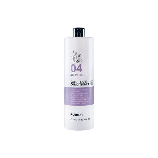 Puring 04 KeepColor Boyalı Saçlar için Keten Tohumu Yağı ve E Vitaminli Renk Koruyucu Saç Kremi 1000ml
