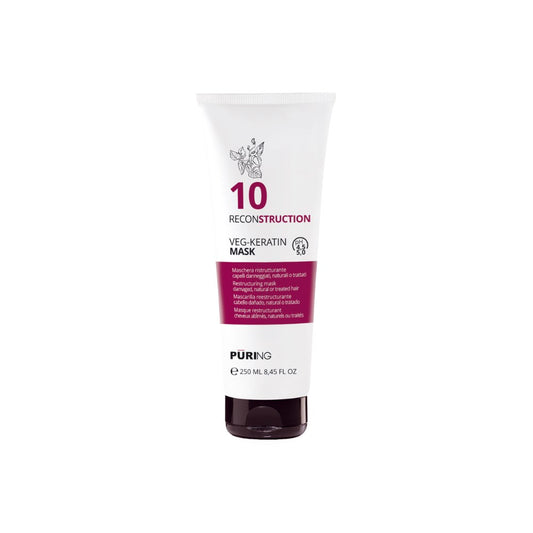 Puring 10 Reconstruction Yıpranmış Saçlar için Bitkisel Keratin ve Amino Asitli Onarıcı Saç Maskesi 250ml