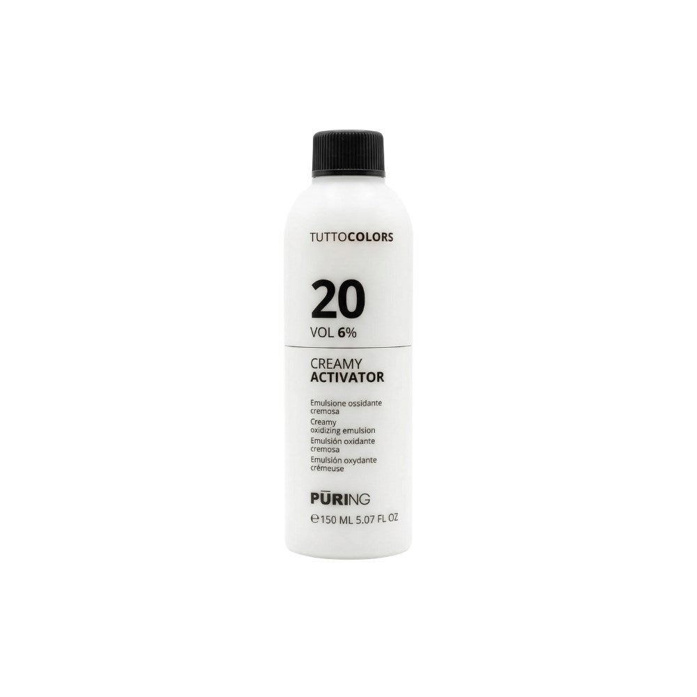Puring Tuttocolors Saç Boyama Beyaz Kapama için 20 Vol %6 Krem Oksidan 150ml