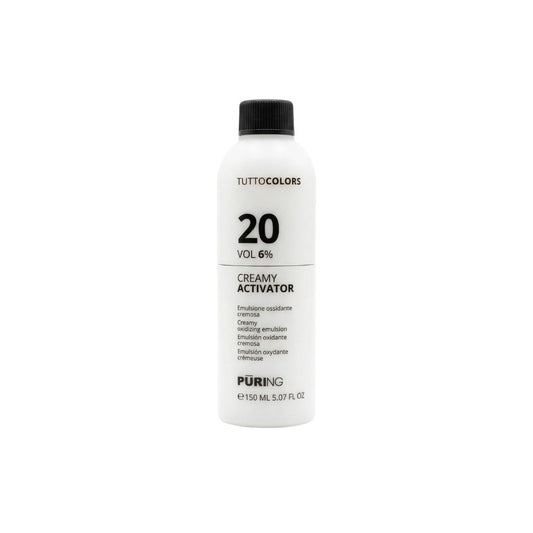 Puring Tuttocolors Saç Boyama Beyaz Kapama için 20 Vol %6 Krem Oksidan 150ml