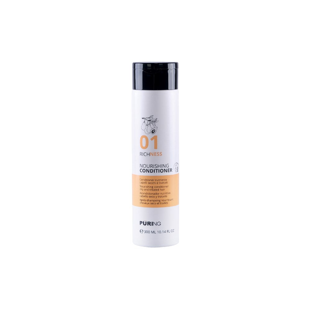 Puring 01 Richness Kuru Yıpranmış Saçlar için Avokado ve İpek Proteini Besleyici Onarıcı Saç Kremi 300ml